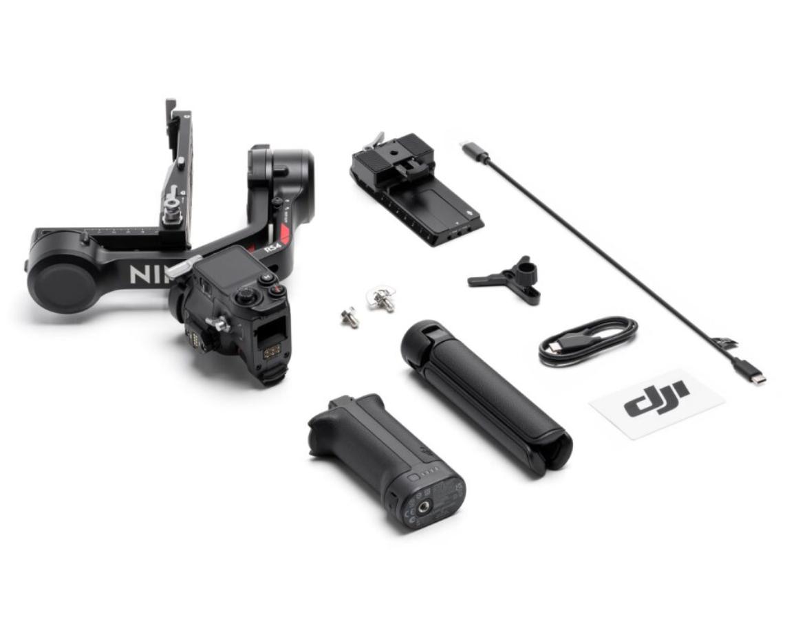 Gimbal chống rung DJI RS 4 Tải Trọng 3kg, Nặng 1066g, Khóa Trục Tự Động, Quay Dọc Tự Nhiên Gen-2