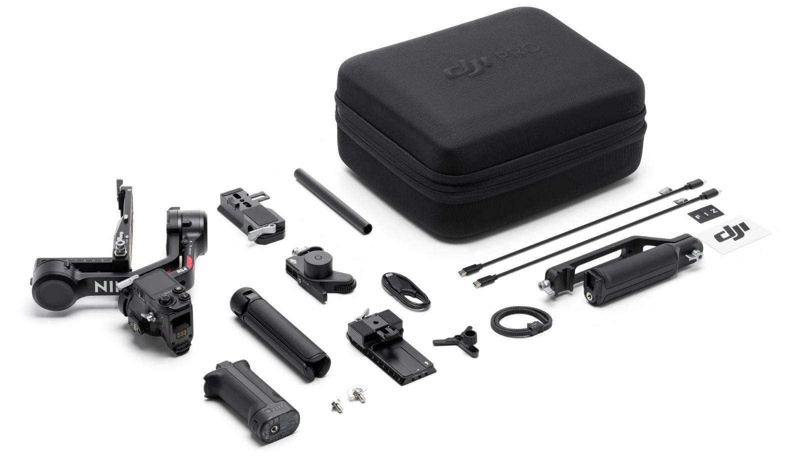 Tay Cầm Chống Rung DJI RS 4 Combo Tích Hợp ActiveTrack Pro, Khóa Trục Tự Động Gen-2, Lấy Nét LiDAR Focus Pro