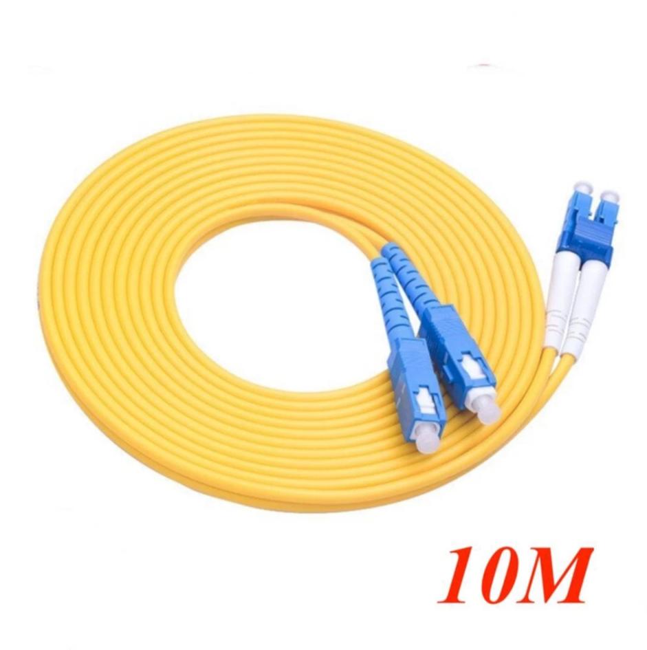 Cáp nhảy quang Single mode Duplex Fiber Ugreen 70700 dài 10M đầu LC-SC Màu Vàng NW218