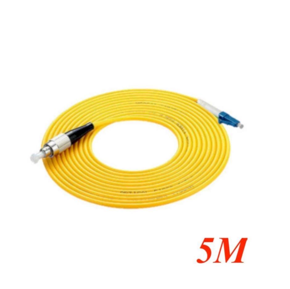 Cáp nhảy quang Single mode Simplex Fiber Ugreen 70900 dài 5M đầu LC-FC Màu Vàng NW219