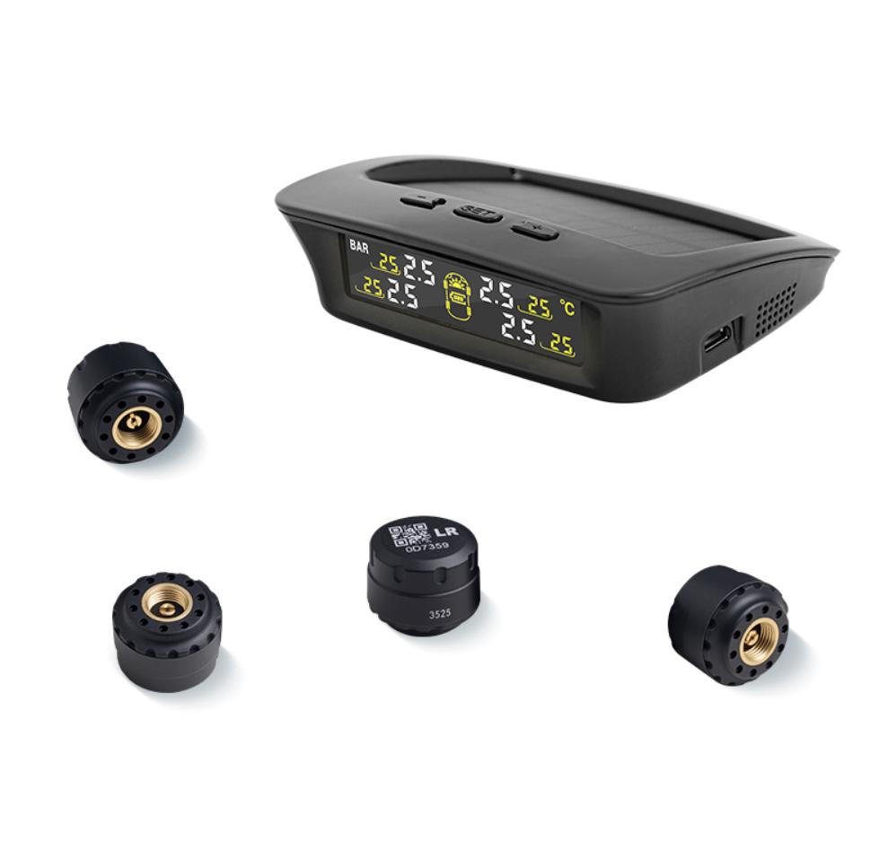 Cảm biến áp suất lốp 70mai T05 Lõi Van Đồng & Ren Thép, Pin cảm biến, Chống nước IP67