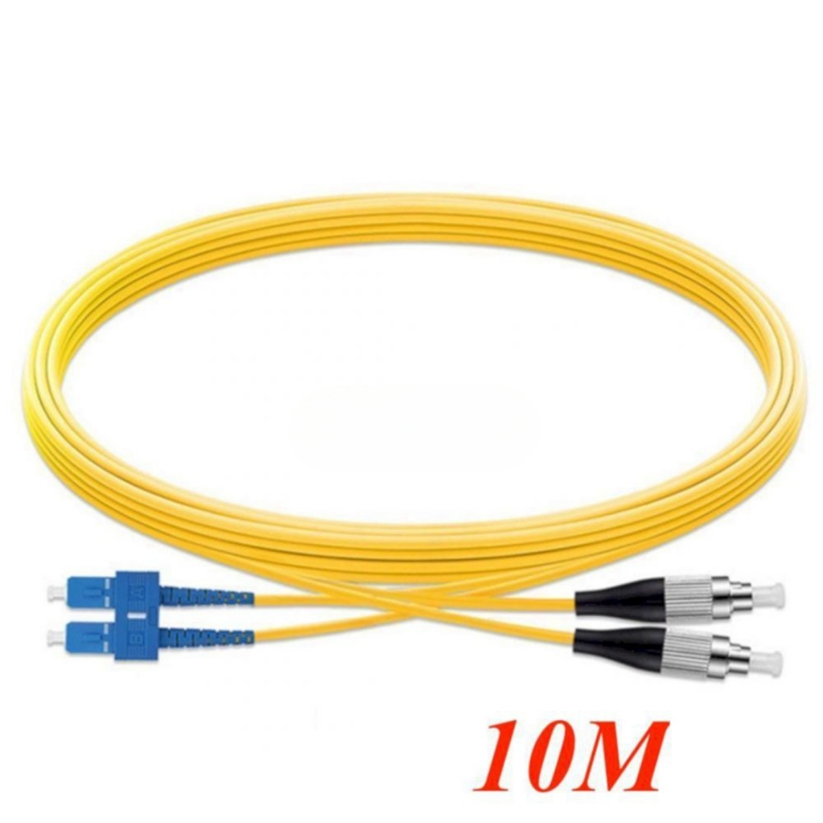 Cáp quang Single mode Duplex Fiber Ugreen 80219 Dài 10m, Vỏ PVC, LC - FC NW220