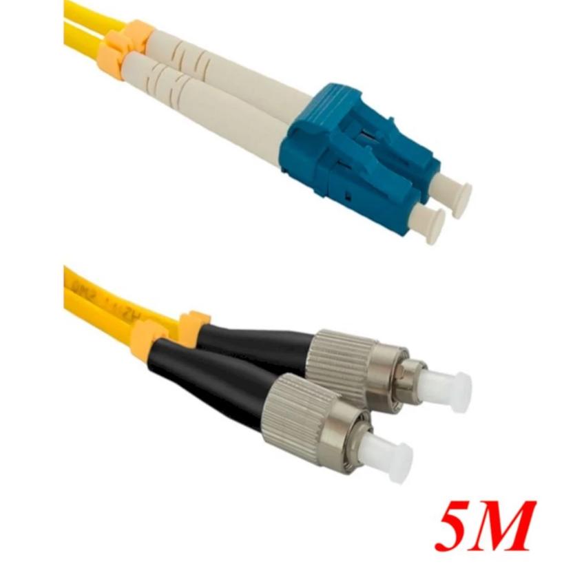 Cáp nhảy quang Single mode Duplex Fiber Ugreen 80247 dài 5M LC-ST Màu vàng NW222