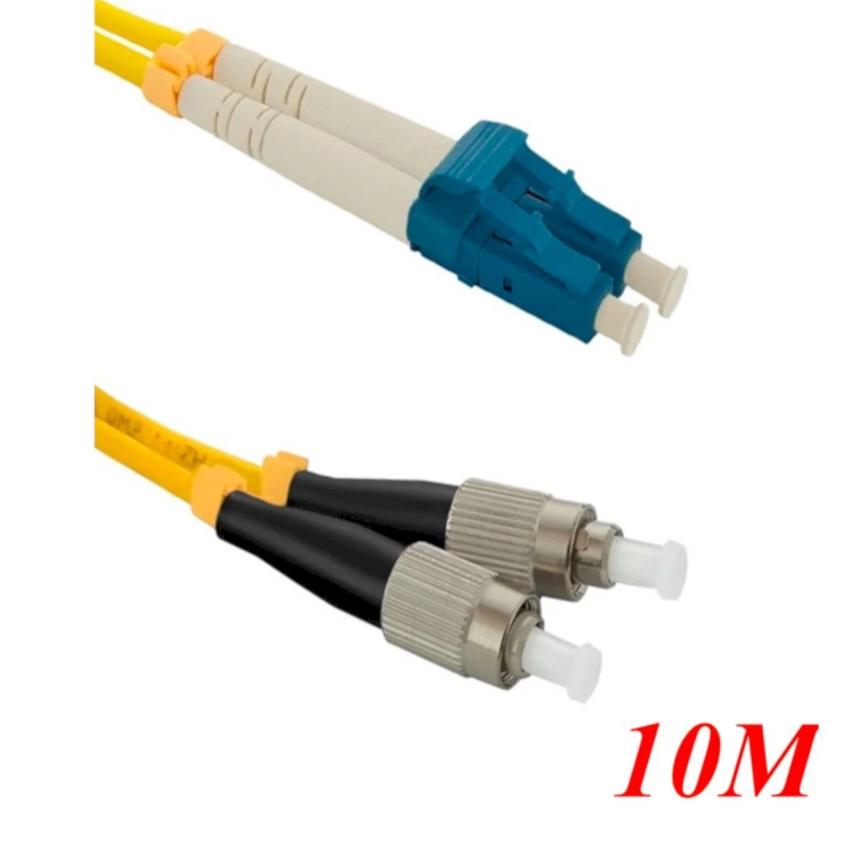 Cáp nhảy quang Single mode Duplex Fiber Ugreen 80248 dài 10M LC-ST Màu vàng NW222