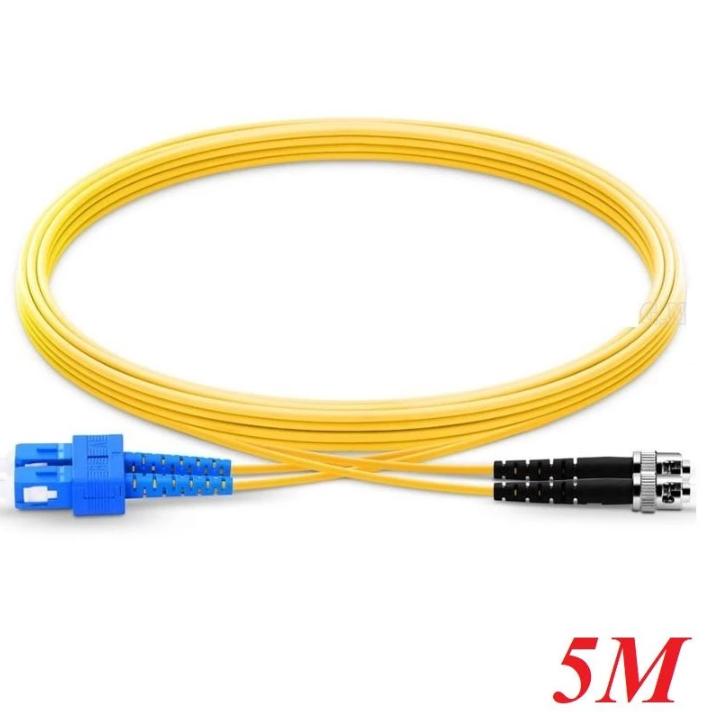 Cáp nhảy quang Single mode Duplex Fiber Ugreen 80339 dài 5M SC-ST Màu vàng NW227