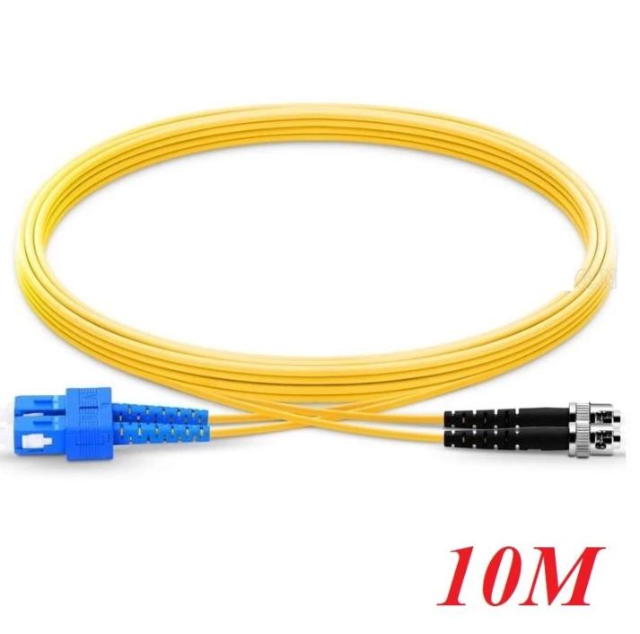 Cáp nhảy quang Single mode Duplex Fibe Ugreen 80343 dài 10M SC-ST Màu vàng NW227