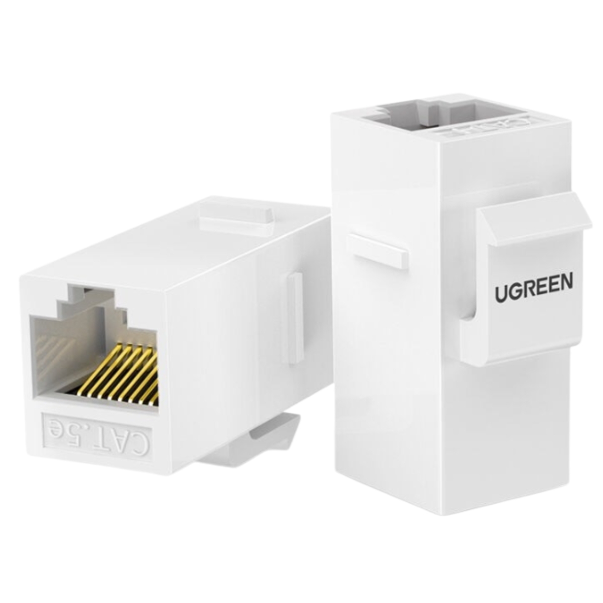 Ổ cắm mạng cat5e Ugreen 80455 dạng đầu nối, Mạ vàng 50U, Chống Oxy hoá