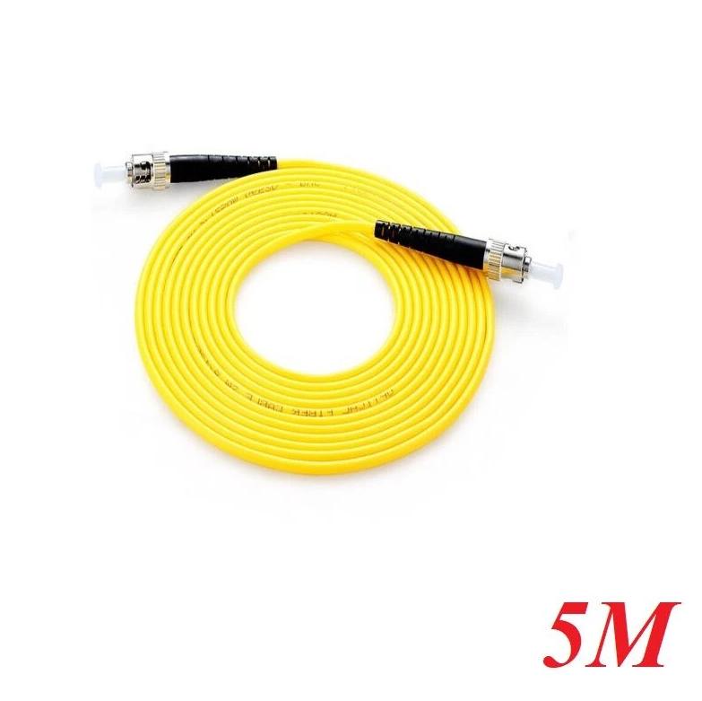 Cáp nhảy quang Single mode Duplex Fiber Ugreen 80516 dài 5M ST-ST Màu vàng NW132