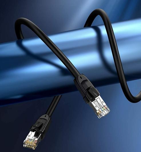 Cáp mạng đúc sẵn tròn Cat8 Ugreen 80727 dài 15M, 8 lõi xoắn đôi, Tốc độ 40Gbps, Chuẩn T568B