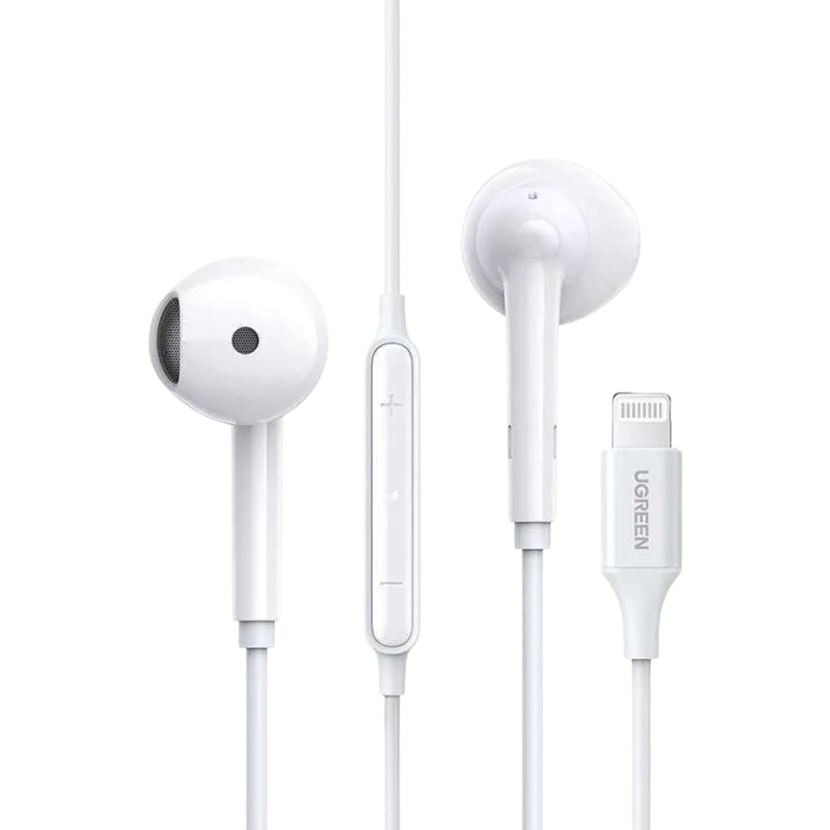 Tai nghe nhét tai Ugreen 80649 Cổng dành cho Apple có điều khiển âm lượng
