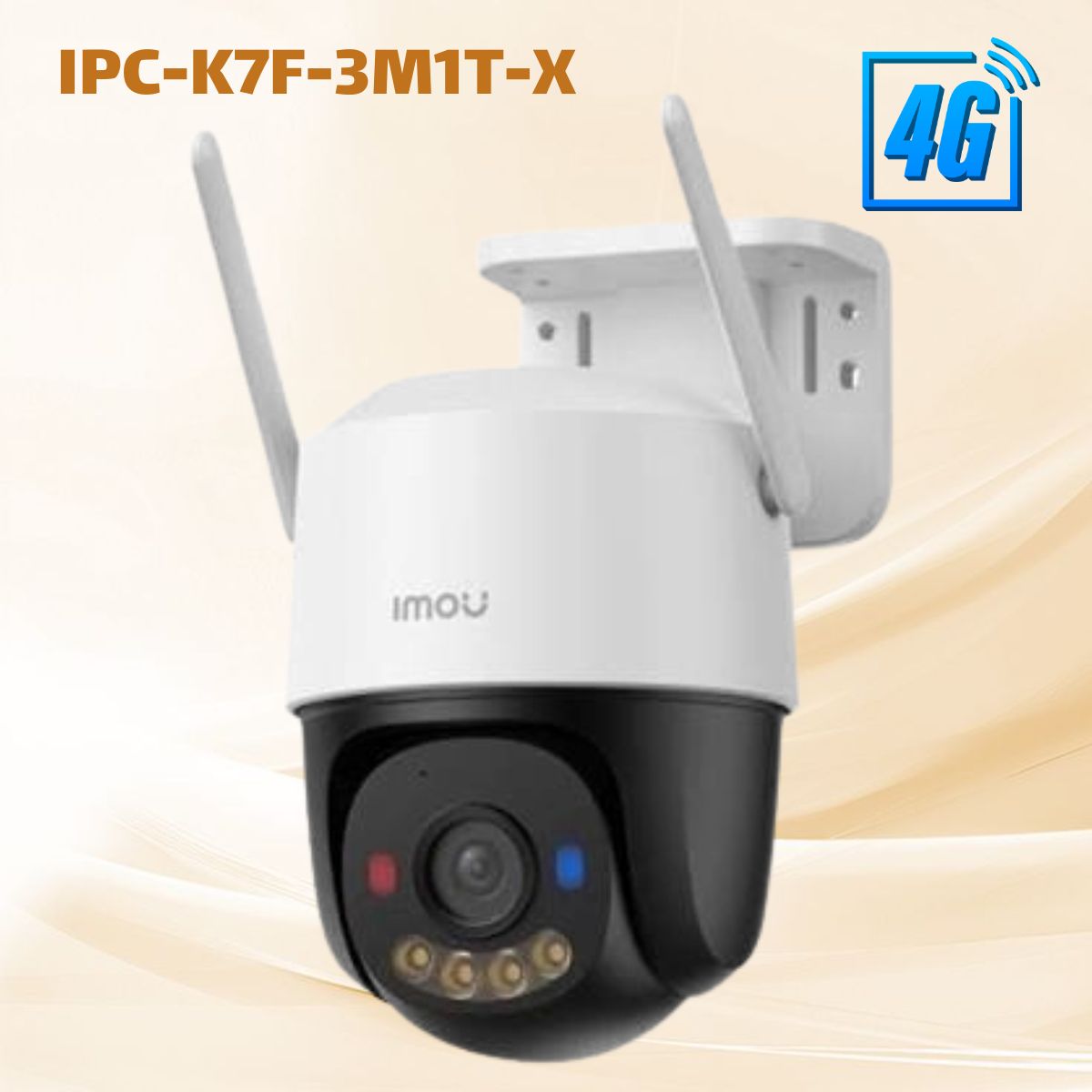 Camera 4G PT Full Color ngoài trời Imou IPC-K7F-3M1T-X 3MP, Đàm thoại 2 chiều, Tích Hợp Sim Mobifone, Thẻ nhớ up 512GB