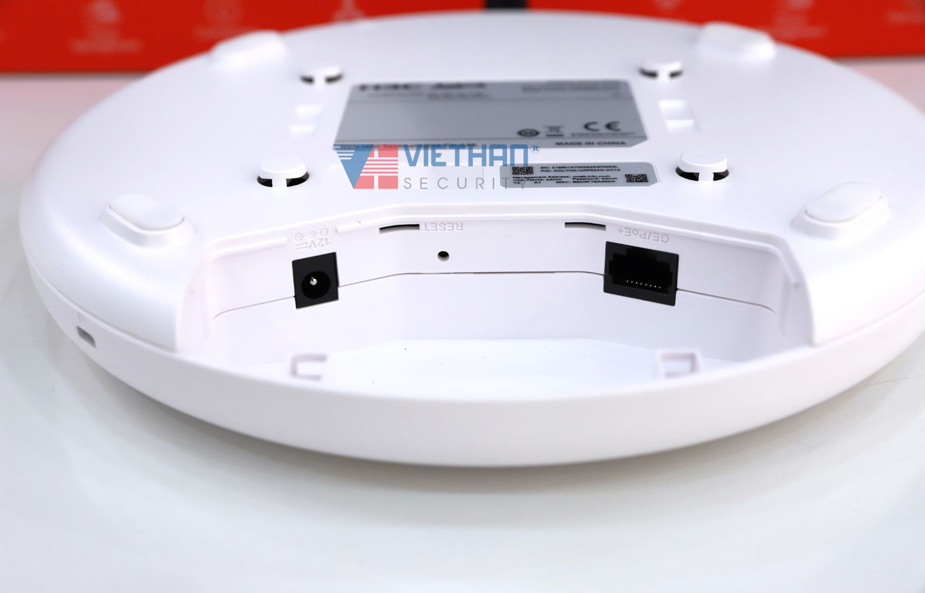 Access Point H3C Aolynk UAP622G-AX15 Tốc Độ 1500Mbps, Quản Lý Cloud, Wi-Fi 6 2 Băng tần, Cấp Nguồn PoE