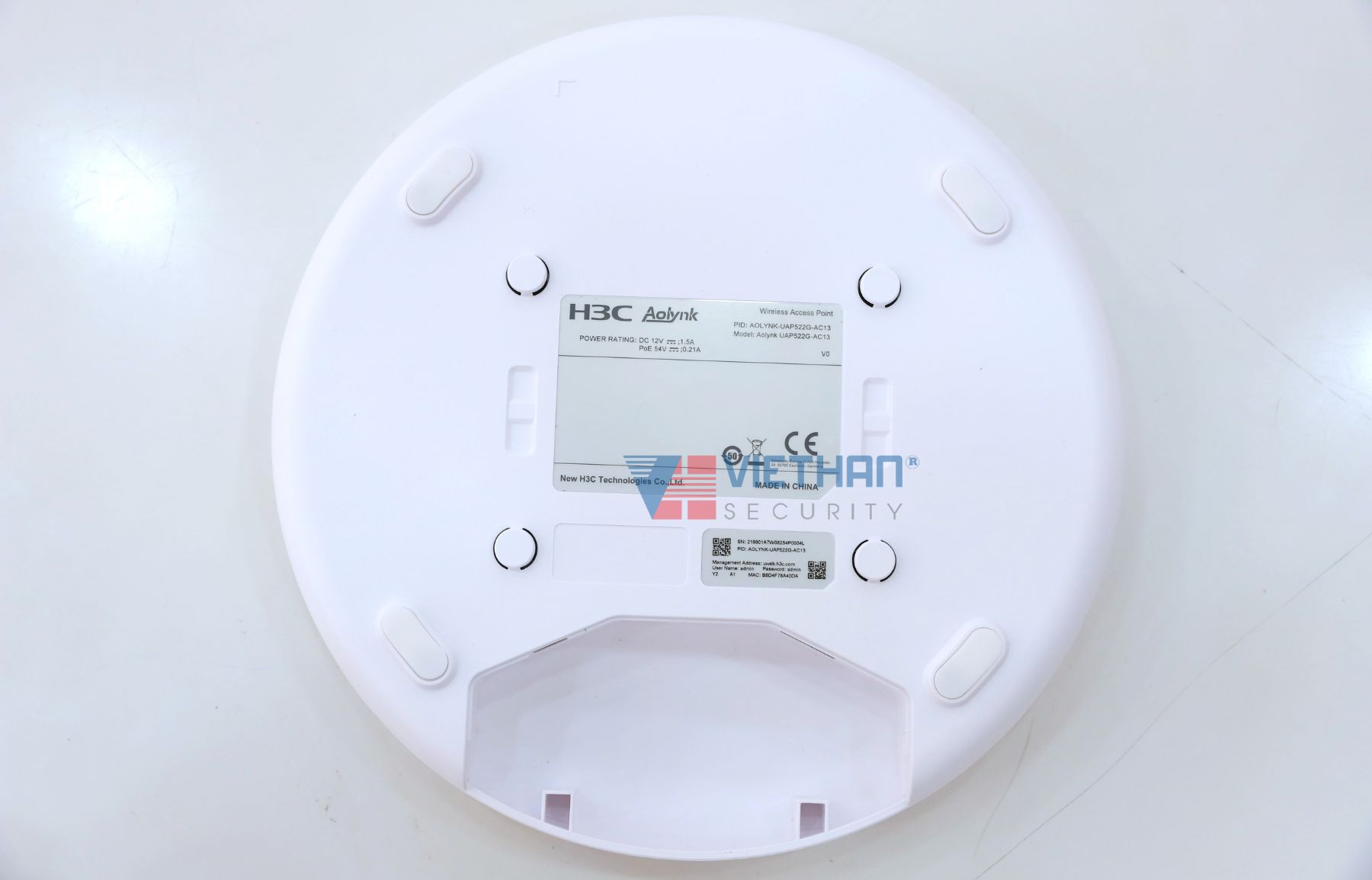 Access Point H3C Aolynk UAP622G-AX15 Tốc Độ 1500Mbps, Quản Lý Cloud, Wi-Fi 6 2 Băng tần, Cấp Nguồn PoE