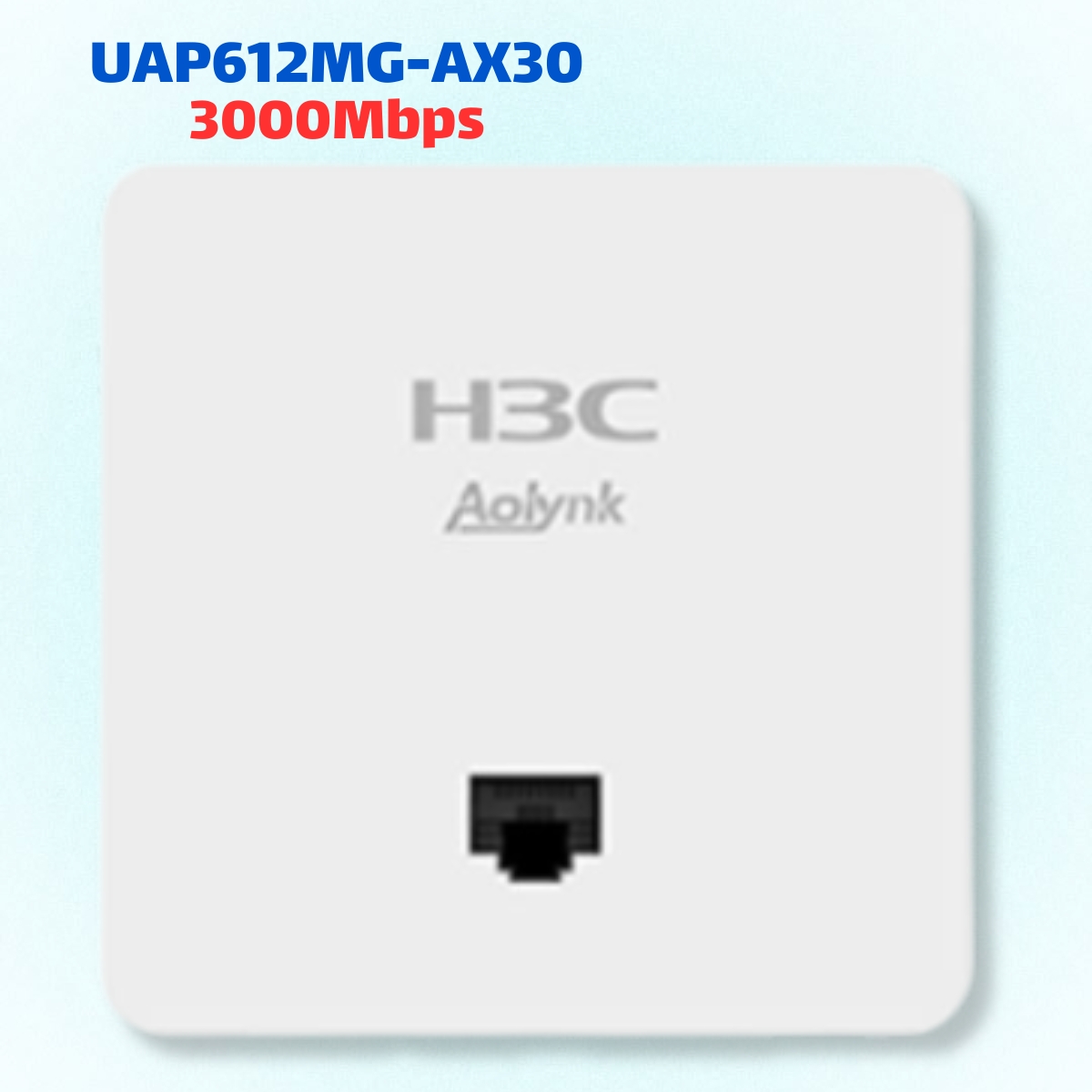Bộ Phát Wifi Gắn Tường H3C Aolynk UAP612MG-AX30 Tốc Độ 3000Mbps, Wi-Fi 6 AX3000, Cổng 2.5GE, Quản Lý Cloud