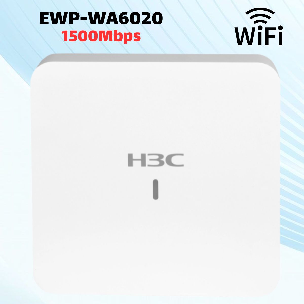 Bộ Phát Wifi Ốp Trần H3C EWP-WA6020 Wi-Fi 6, Tốc Độ 1500Mbps, Hỗ Trợ Mesh, Chịu Tải 100 User, Quản Lý Cloud & AC Controller