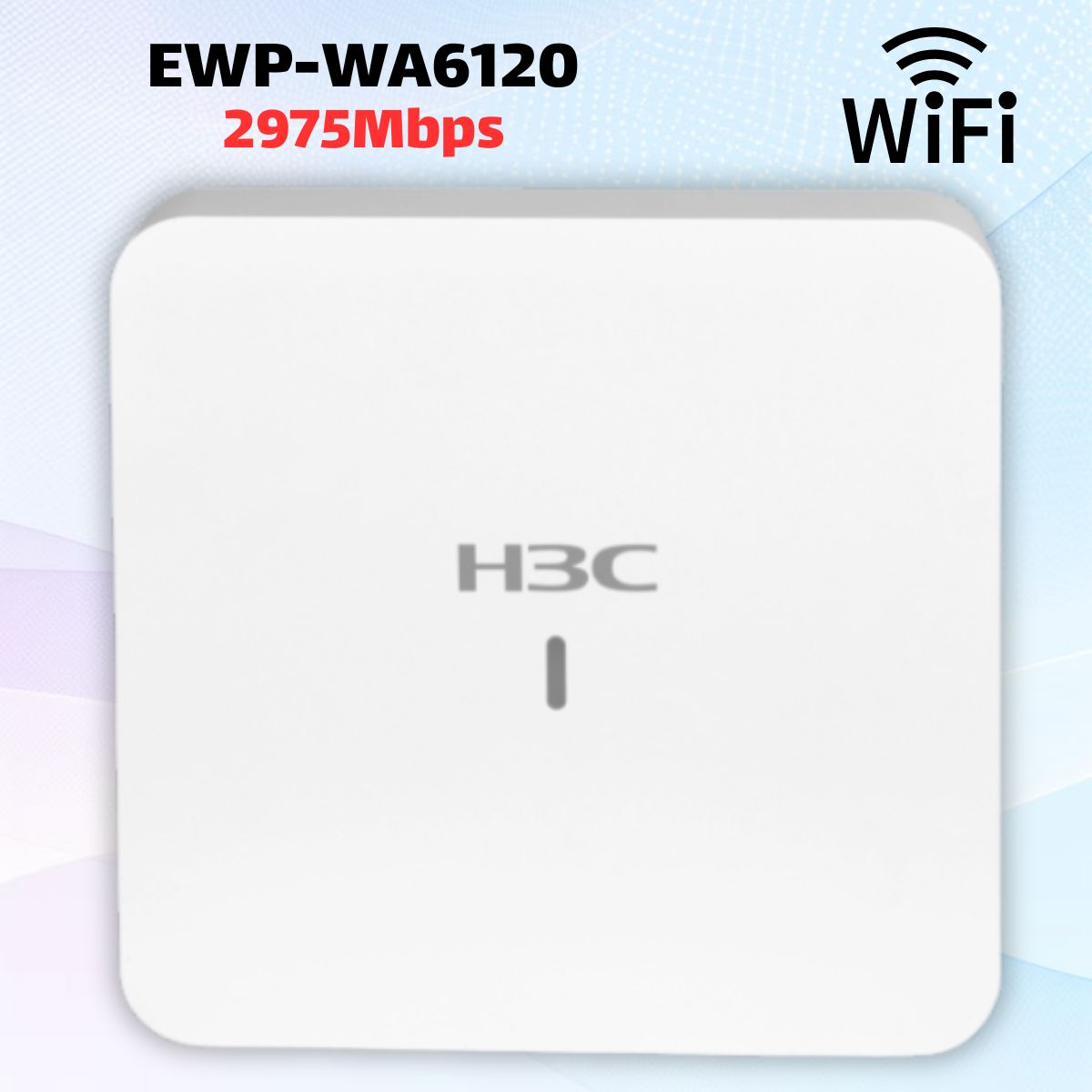 Access Point H3C EWP-WA6120 Tốc Độ 2975 Mbps, WiFi 6 Băng tần kép, Mesh, Chịu Tải 120 User Không dây