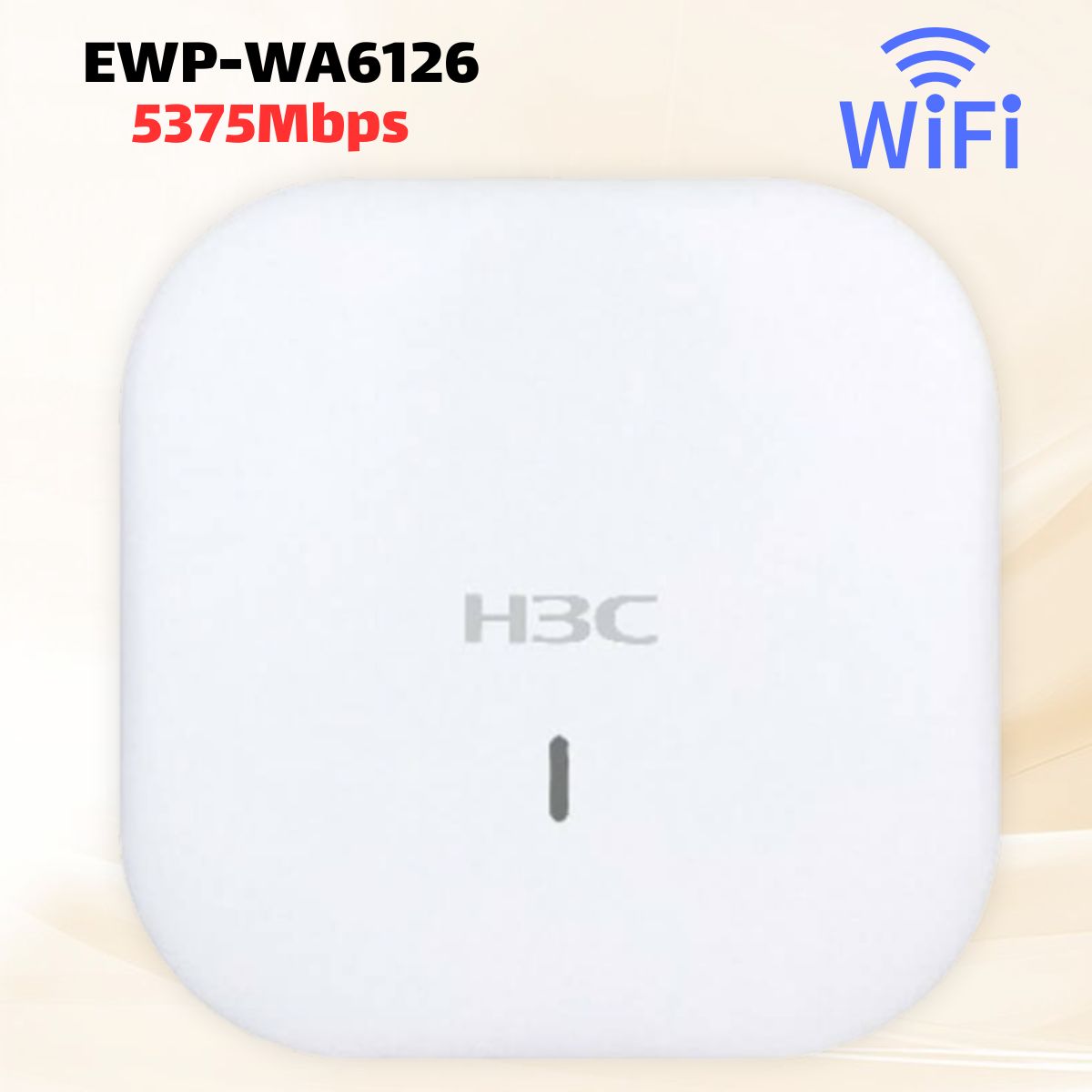 Bộ Phát Wifi Doanh Nghiệp H3C EWP-WA6126 Wi-Fi 6, Tốc Độ 5375 Mbps, Chịu Tải 120-150 User, Kết nối không dây.