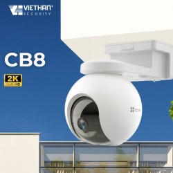 Camera Wifi không dây quay quét EZVIZ CB8 2k,  Quay quét 360, Âm thanh nói chuyện 2 chiều, Còi báo động 