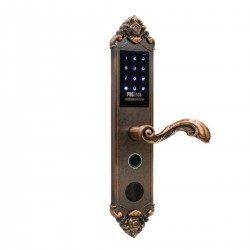 Khóa cửa điện tử thông minh PHGLock FP6135 mở khóa bằng APP, 200 thẻ MI, 150 mật mã, 150 vân tay và chìa khóa 