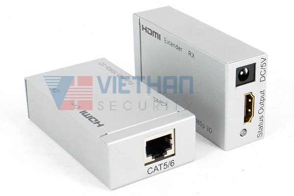 Bộ khuếch đại tín hiệu HDMI 60m bằng cáp mạng CAT5E/6/7 Full HD 1080P 