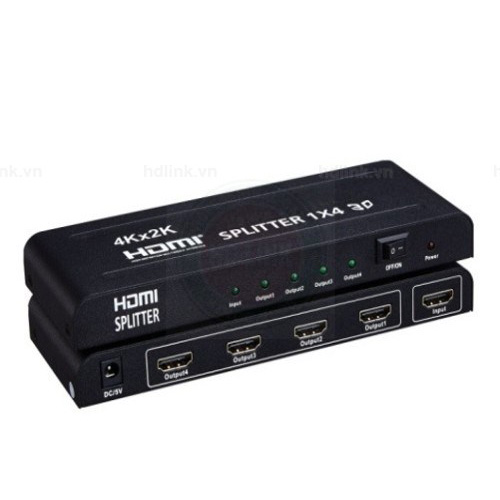 Bộ chia tín hiệu HDMI Splitter 1 ra 4 Full HD 1080P 