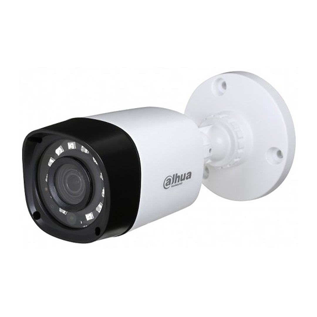 Camera Dahua HAC-HFW1200RP 2.0 Megapixel, IR 20m, F3.6mm, OSD Menu, vỏ plastic IP67, Camera 4 in 1