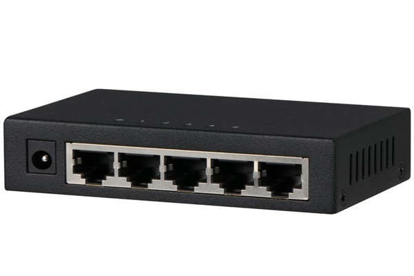 Switch Dahua PFS3005-5GT 5 Port 10/100/1000Mbps 2 lớp, công suất 10Gb, chống sét 1KV