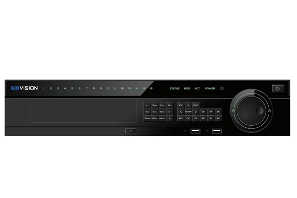 Đầu ghi hình KBVISION KX-8416D5 16 kênh HD 2MP + 8 kênh IP, 4 Sata, eSATA, Audio, Alarm, Onvif, kết nối 5 in 1