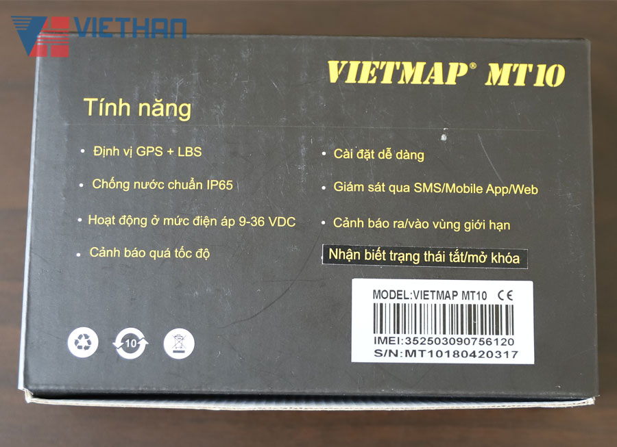 Thiết bị định vị xe máy GPS Tracker VietMap MT10 giám sát hành trình xe