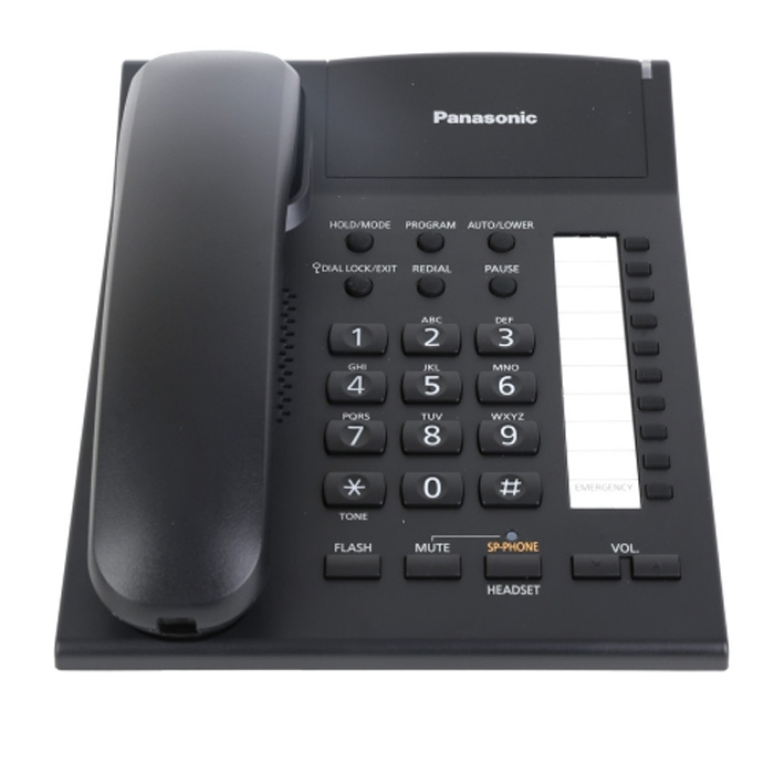 Điện thoại bàn Panasonic KX-TS840 màn hình Led hiển thị số gọi đến, tự động gọi lại, jack cắm tai nghe, loa 2 chiều