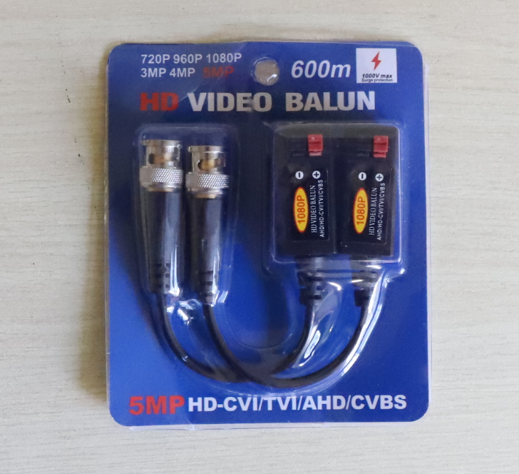 Balun 3011H hỗ trợ camera AHD/CVI/TVI 5MP khoảng cách lên tới 600m 
