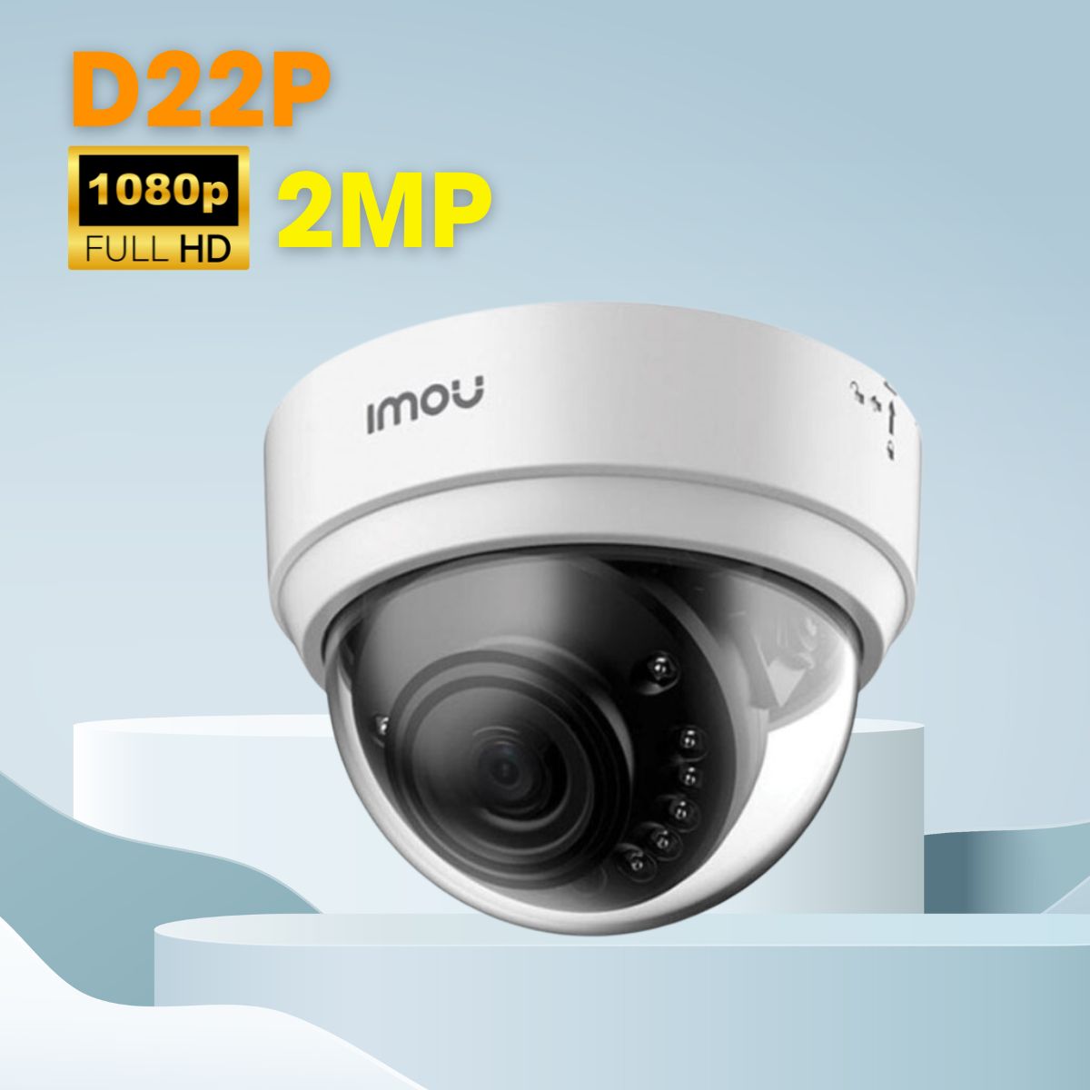 Camera Wifi chính hãng IMOU IPC-D22P 2MP, Micro SD max 128GB, chuẩn nén H.265