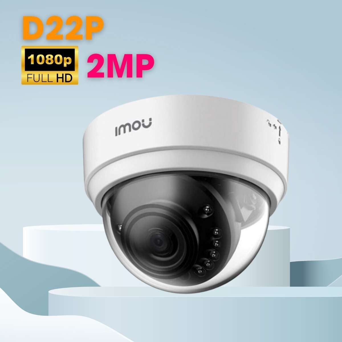 Camera Wifi chính hãng IMOU IPC-D22P 2MP, Micro SD max 128GB, chuẩn nén H.265