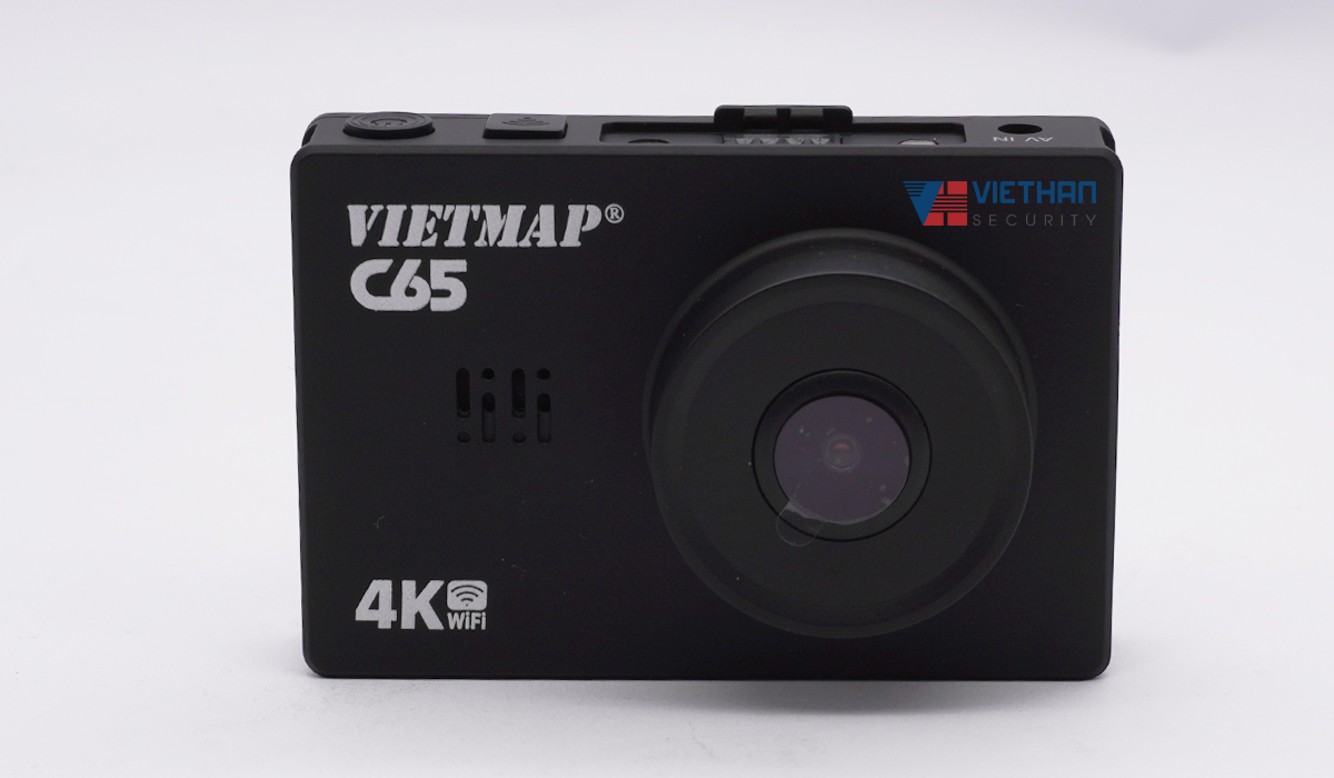 Camera hành trình 4K Vietmap C65 ghi hình Trước & Sau xe, phát wifi tải dữ liệu, cảnh báo biển báo