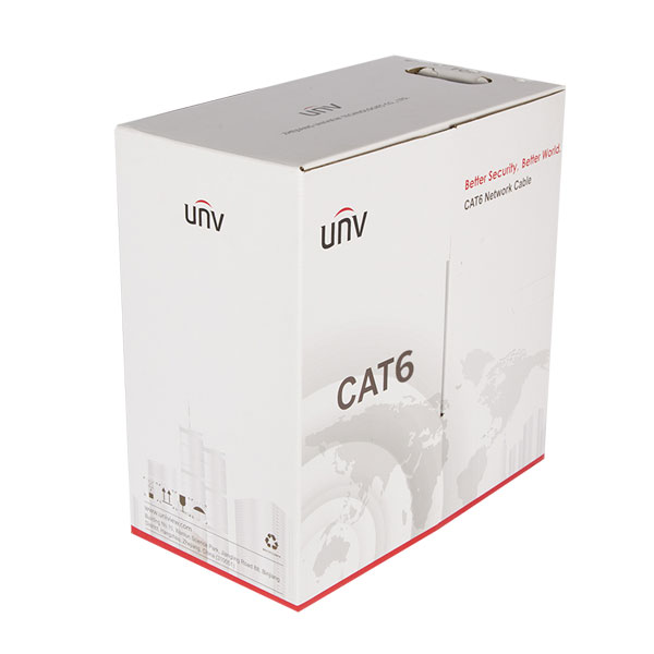 Cáp mạng Uniview CAB-LC3100B-E-IN Cat6 UTP, lõi đồng nguyên chất, vỏ nhựa PVC (305m)