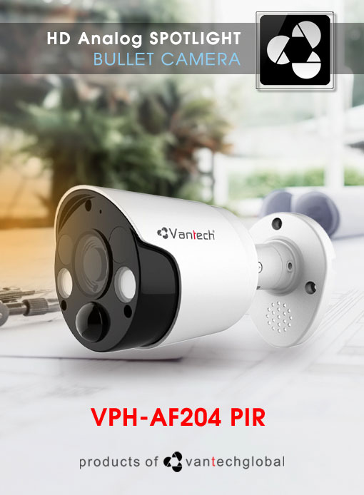 Camera quan sát analog HD Vantech VPH-AF204 PIR