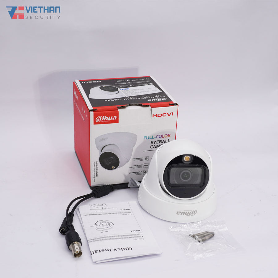 Camera Dahua HAC-HDW1239TLP-A-LED Lite Plus FULL-COLOR 2.0 Megapixel, có mic ghi âm
