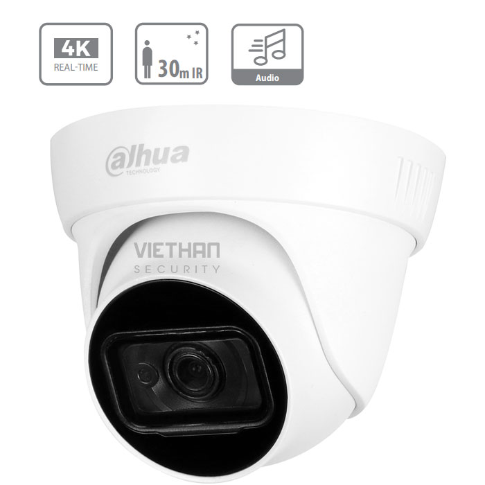 Camera Dahua HAC-HDW1800TLP-A 8.0 Megapixel, IR 30m, Ống kính F3.6mm, Camera 4 in 1, Mic ghi âm
