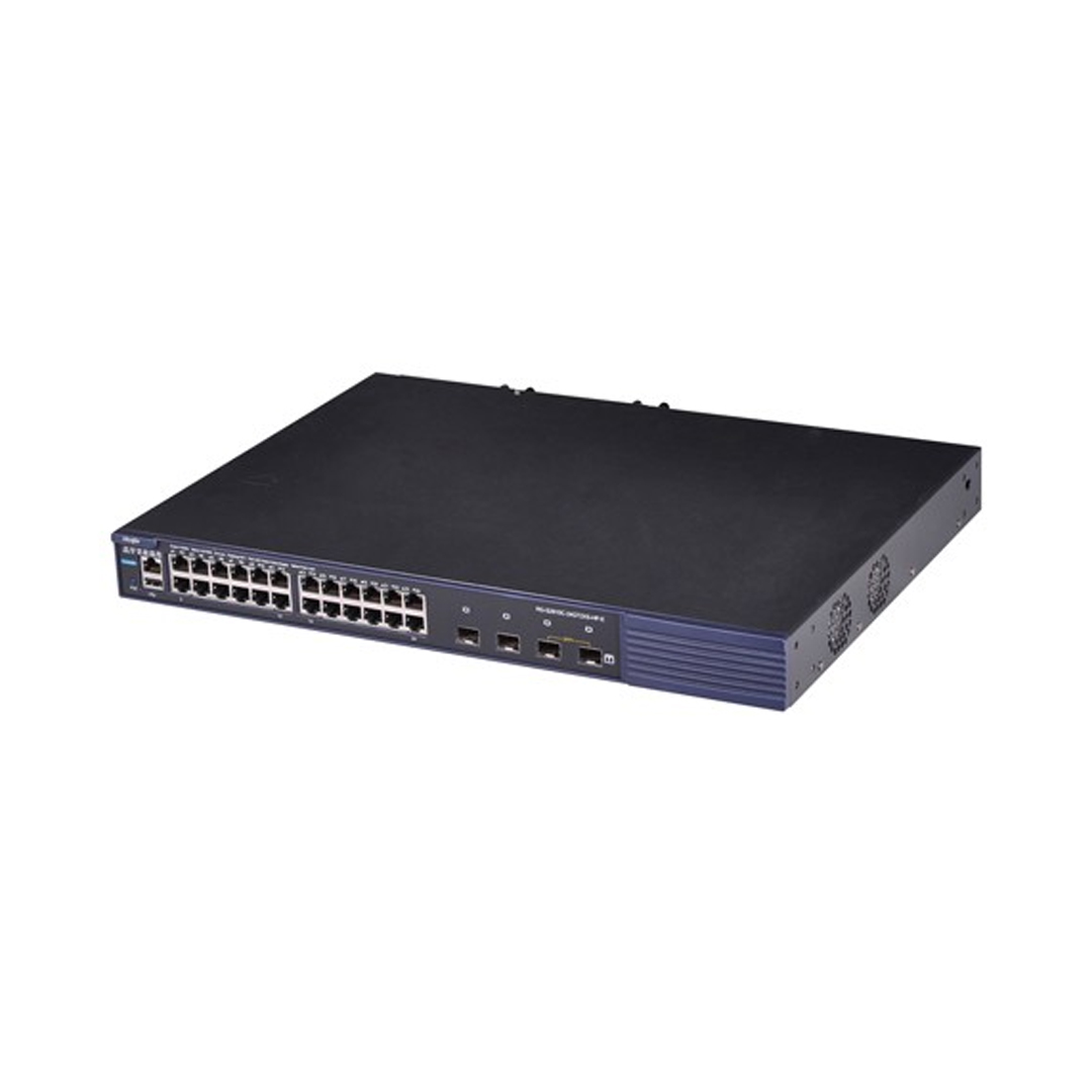 Thiết bị mạng HUB -SWITCH Ruijie RG-S2910C-24GT2XS-HP-E (24 10/100/1000BASE-T Ports (PoE/PoE+), 2 100/1000BASE-X SFP Ports (combo), 2 1G/10GBASE-X SFP+ Ports (non-combo), 1 USB, 2 Expansion Slots, 2 Modular Power Slots, AC/DC)