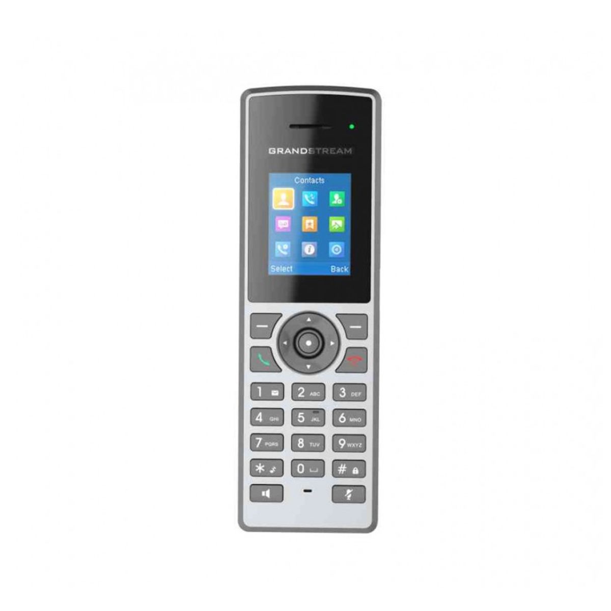 Máy điện thoại IP cầm tay không dây dectphone Grandstream DP722 350m ngoài trời, 50m trong nhà, màn hình màu 1.8inch