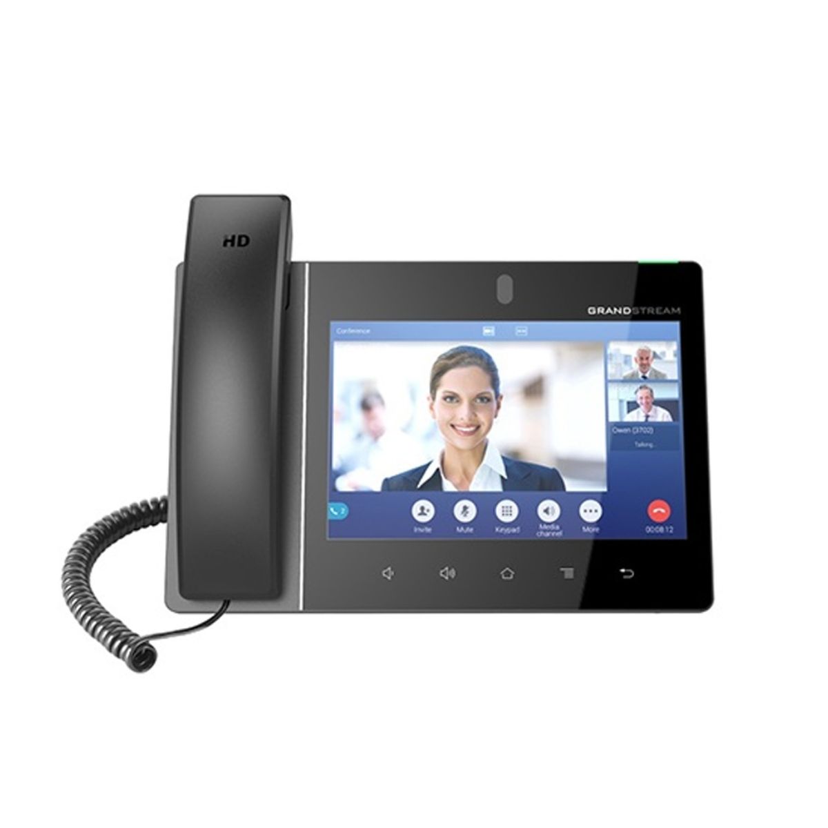 Điện thoại VoIP Wifi Video Grandstream GXV3380 2 cổng mạng Gigabit, màn hình 8 inch, 16 tài khoản SIP