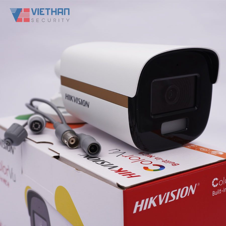 Camera quan sát analog HD Hikvision DS-2CE12DF3T-F (Camera ColorVu thế hệ mới, 2 MP )