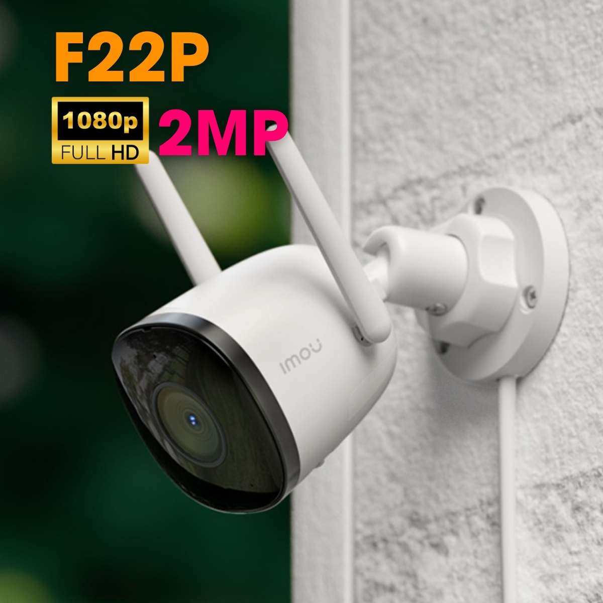 Camera an ninh ngoài trời IMOU IPC-F22P 2MP, phát hiện con người, tích hợp mic thu âm