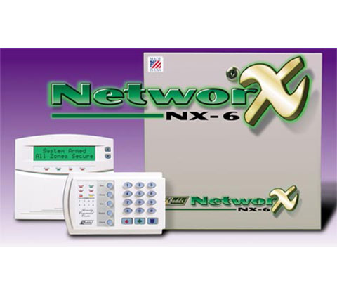 NetworX-NX-6 trung tâm báo cháy báo trộm 6 zone, bao gồm bàn phím, bình acquy