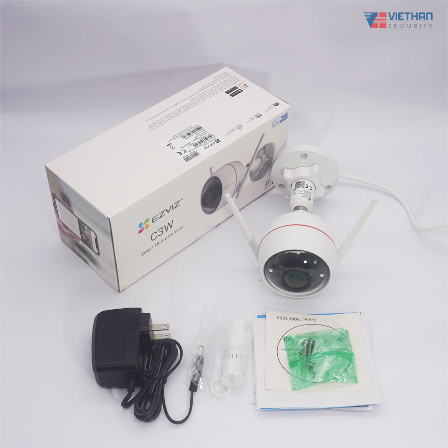 Camera giám sát wifi EZVIZ C3W Pro 4Mp Color NightVision đèn flash & còi báo động