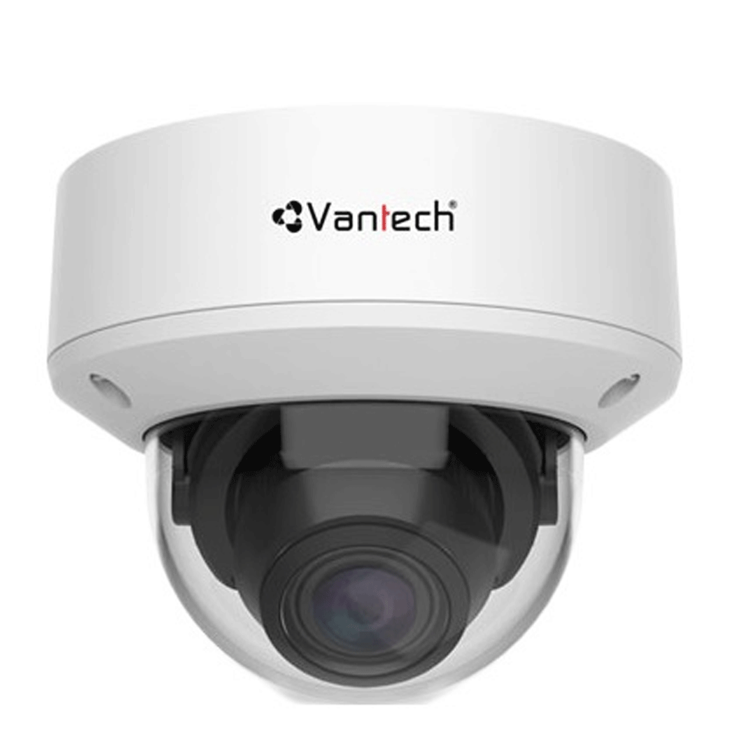 Camera Dome IP Vantech VPH-3654AI ( 5.0 Megapixel, ống kính 2.7-13.5mm, hồng ngoại 35m, tích hợp AI)