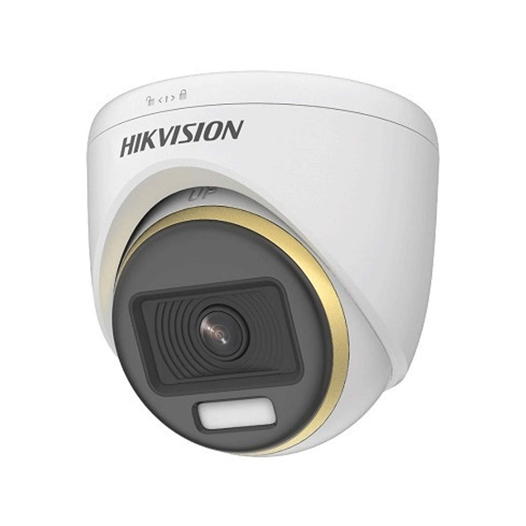 Camera quan sát analog HD Hikvision DS-2CE72DF3T-FS (Camera ColorVu thế hệ mới, 2 MP, hồng ngoại 40m, màu sắc 24/7, tích hợp micro thu âm)