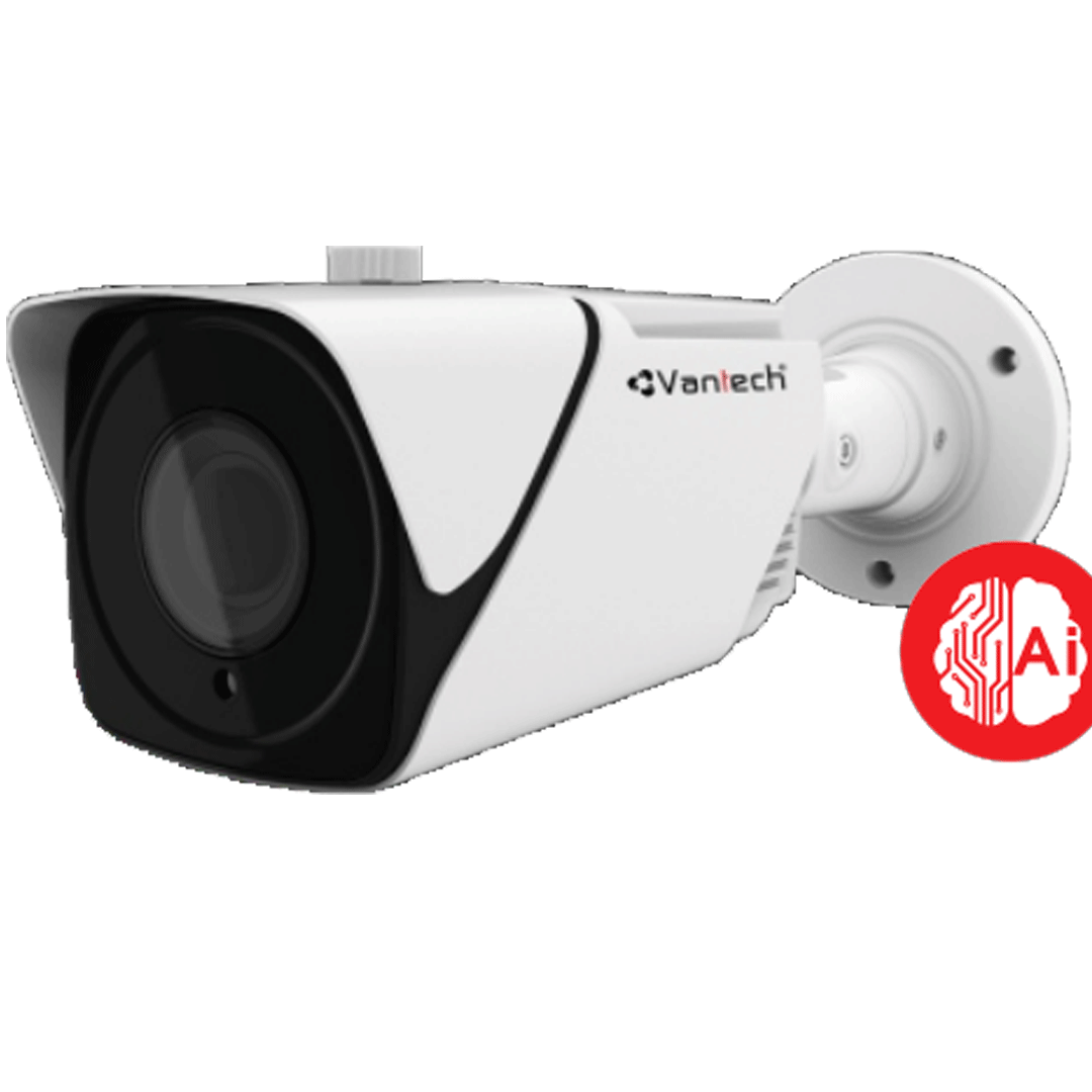Camera quan sát IP Vantech VPH-3657AI (Camera thân IP, độ phân giải 5MP, tính năng AI, hồng ngoại 50m)