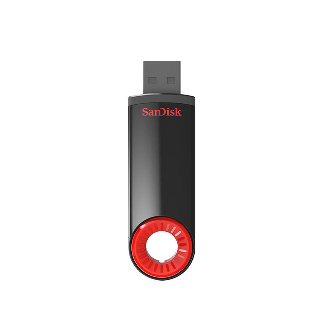 USB SanDisk Cruzer Dial USB Flash Drive, CZ57 32GB, USB 2.0, Black, retractable design, robust pivot SDCZ57-032G-B35