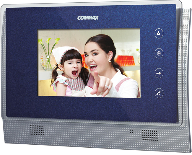 Màn hình màu 7" LCD COMMAX CDV-70UM kết nối 2 camera gọi cửa, khe cắm thẻ nhớ Micro SD